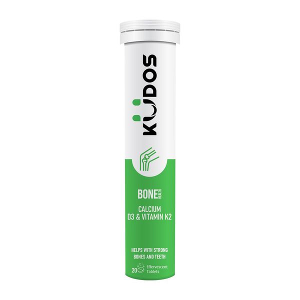 Viên Sủi Bổ Sung Tăng Cường Sức Khỏe Xương Kudos Bone Health Calcium , D3 & Vitamin K2 Tuýt 20 viên