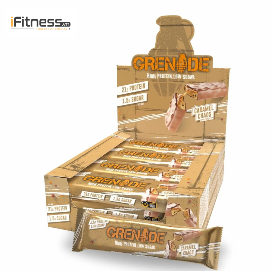 Bánh Protein Grenade Giàu Protein, Ít Ngọt 60g