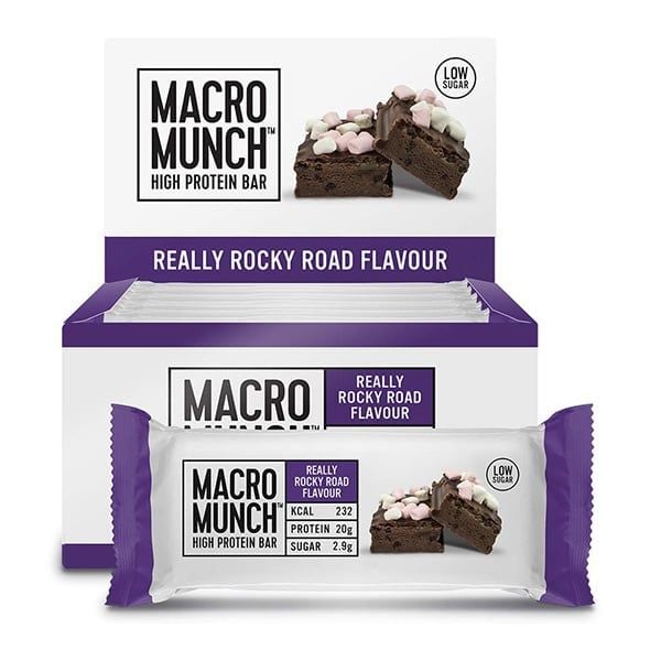 Hộp Bánh Protein Bulk Powders Macro Munch Protein Bar 12 bánh/hộp