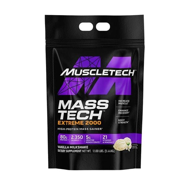 Sữa Tăng Cân Tăng Cơ MuscleTech Mass-Tech Extreme 2000 5.4kg (12lbs)