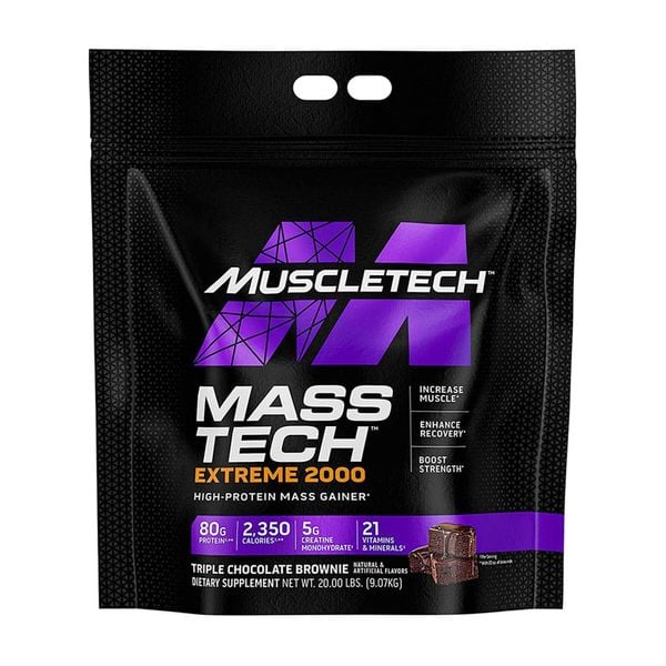 Sữa Tăng Cân Tăng Cơ MuscleTech Mass-Tech Extreme 2000 20lbs ( 9.07 kg)