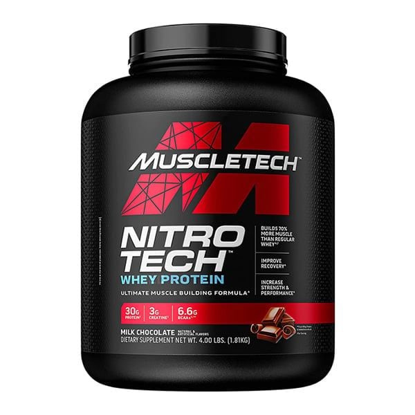 Sữa Tăng Cơ Nitro-Tech Whey Protein 1.8kg - 6 mùi