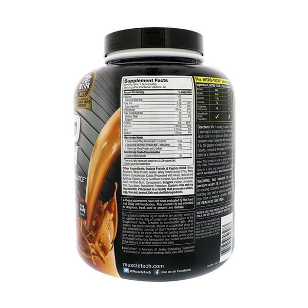 Sữa Tăng Cơ Nitro-Tech Whey Protein 1.8kg - 6 mùi