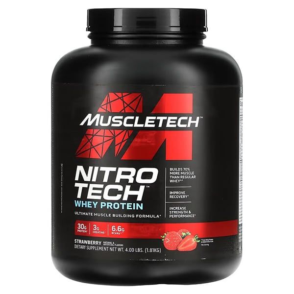 Sữa Tăng Cơ Nitro-Tech Whey Protein 1.8kg - 6 mùi