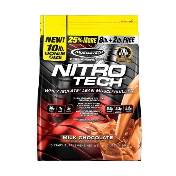 Sữa Tăng Cơ Nitro-Tech Performance Series 4.54kg 2 mùi