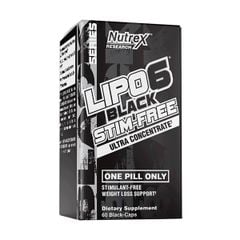 Nutrex Lipo-6 Black Stim-free 60 Viên