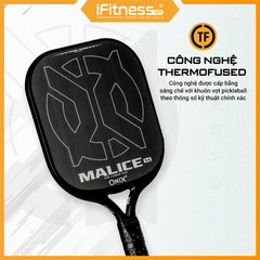 Vợt Pickleball MALICE OPEN THROAT Raw Carbon 14mm & 16mm
