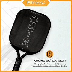 Vợt Pickleball MALICE OPEN THROAT Raw Carbon 14mm & 16mm