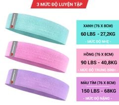 SET 3 dây tập gym, tập mông mini band GoodFit GF914MB