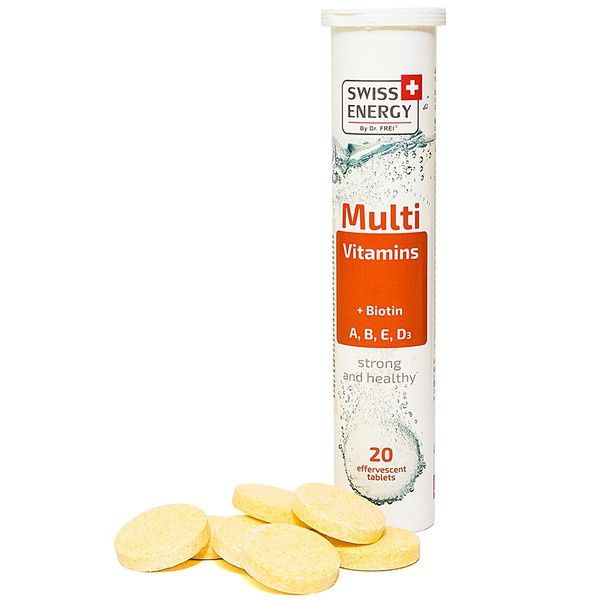 Viên Sủi Bổ Sung Đa Vitamin Hỗ Trợ Da Và Tóc Swiss Energy Multi Vitamins + Biotin