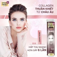 Viên Sủi Làm Đẹp Da Ngăn Ngừa Lão Hóa Swiss Energy Collagen Tuýp 20 viên