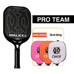 Vợt Pickleball Chuyên Nghiệp Onix MALICE DB, Raw Carbon 14mm & 16mm