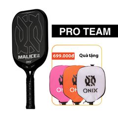 Vợt Pickleball Chuyên Nghiệp Onix MALICE DB, Raw Carbon 14mm & 16mm
