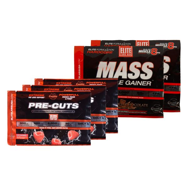 GIFT COMBO 3 Gói 1 lần dùng của Pre cut + 2 mẫu thử Mass Muscle Gainer