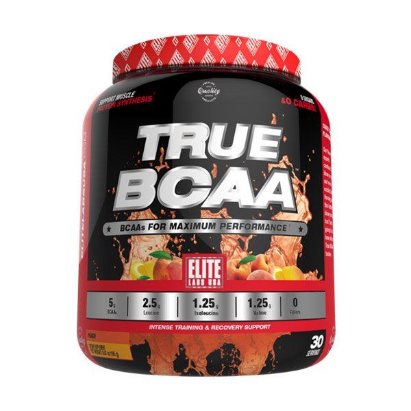 GIFT Sữa Phục Hồi Chống Đau Mỏi Cơ Elite Labs USA True BCAA Mùi Đào