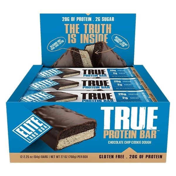 Bánh Protein Elite Labs True Protein Bar 64g - 3 mùi