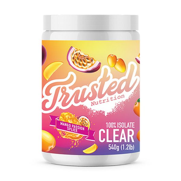 Thức Uống Tăng Cơ Trusted Nutrition 100% Isolate Clear  - 540g 3 mùi