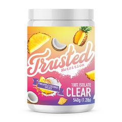 Thức Uống Tăng Cơ Trusted Nutrition 100% Isolate Clear  - 540g 3 mùi