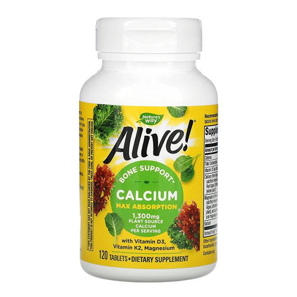 Viên uống bổ sung Canxi Gốc Thực Vật - Alive Calcium Bone Formula - 120 viên