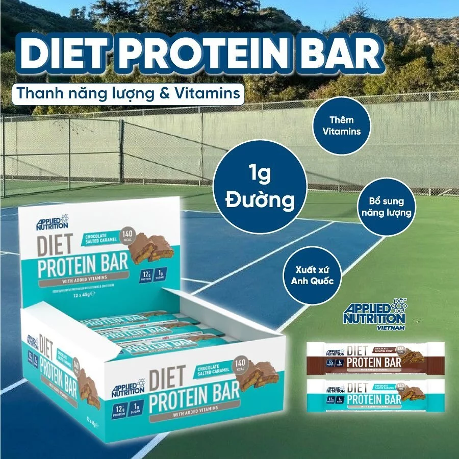 Bánh Ăn Kiêng Applied Nutrition Diet Protein Bar 45g