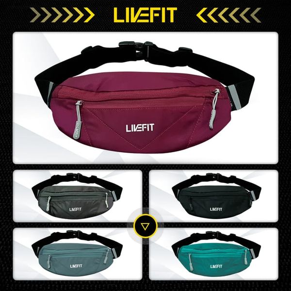 Túi đeo hông chạy bộ LiveFit cao cấp - Running Belt - WB0924