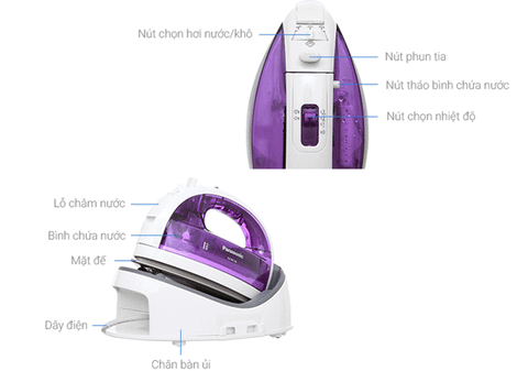 Bàn ủi hơi nước không dây Panasonic NI-WL30VRA