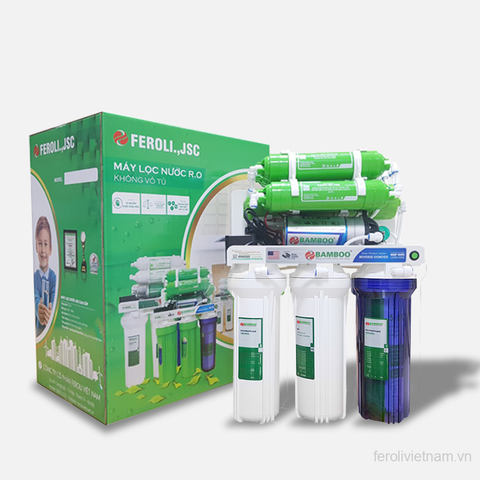 Máy lọc nước FEROLI RO Bamboo - Không vỏ tủ (9 cấp lọc) BB39.21T