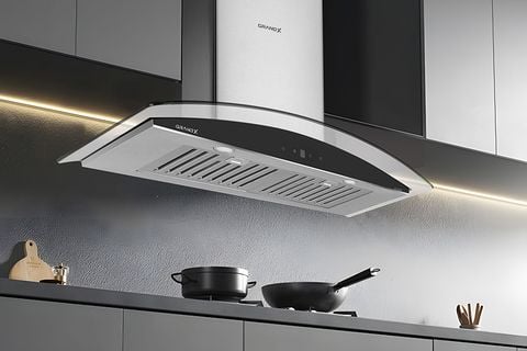 Máy hút mùi kính cong 70cm GrandX GX H70C55B