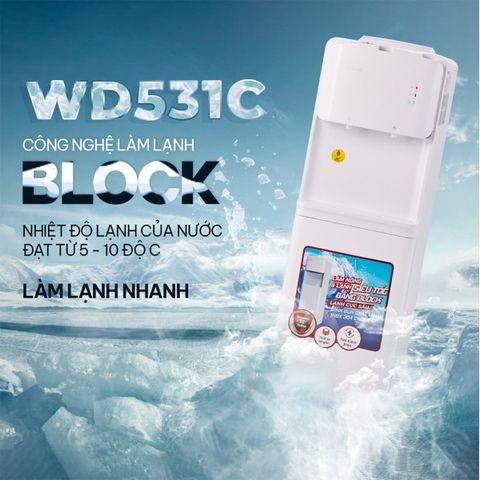 Cây nước nóng lạnh cao cấp Fujihome WD531C