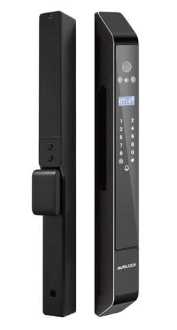 Khoá vân tay cửa nhôm Avolock AN-389 App Tuya, Remote