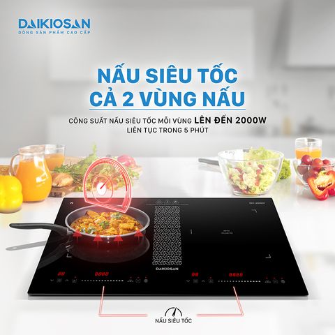 Bếp từ đôi Daikiosan DKT-200007