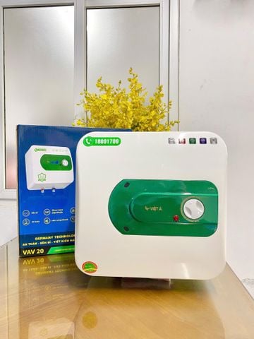 Bình Tắm Nước Nóng Lạnh Việt Á Vuông 20L VAV20