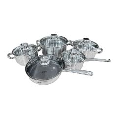 BỘ NỒI CHẢO INOX 10 MÓN KAFF KF - ST005Fr
