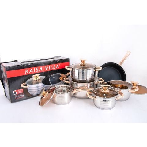 Bộ nồi 12pcs Kaisa Villa KV 6618
