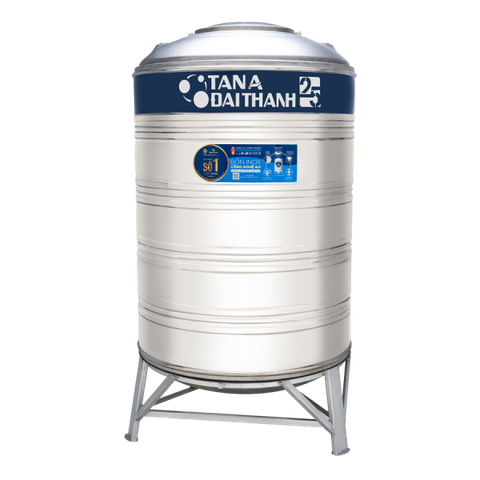 Bồn nước inox Tân Á Đại Thành 25 – 1500L Đứng(Ø1140)
