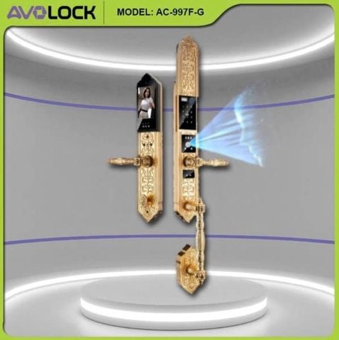 Khóa Vân Tay Cửa Gỗ Đại Sảnh AVOLOCK AC-997F-G