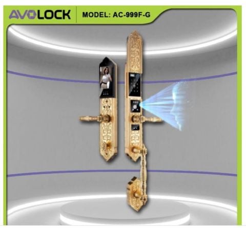 Khóa Vân Tay Cửa Gỗ Đại Sảnh AVOLOCK AC-999F-G