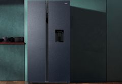 Tủ lạnh Aqua Inverter 550 lít Side By Side AQR-S612XA(WCB)