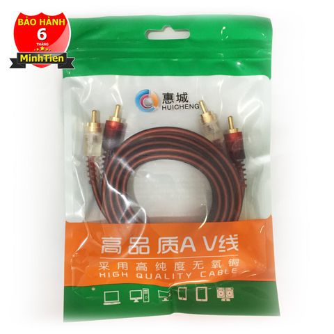 Dây loa 4 đầu Huicheng 1.7m CRA AV