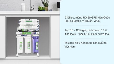 Máy lọc nước RO Hydrogen Kangaroo KGRP09HQ 9 lõi