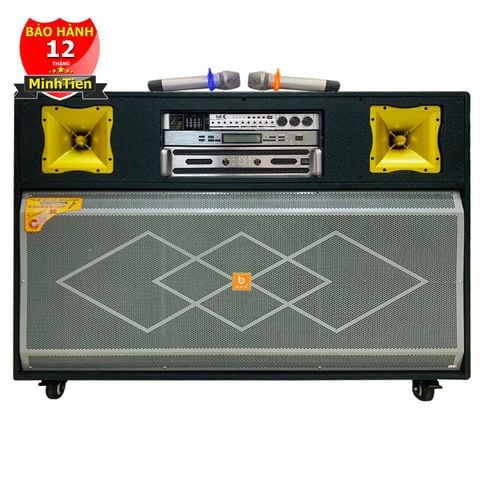 Loa kéo điện 4 tấc đôi có Sub 4 tấc 2500W 19S