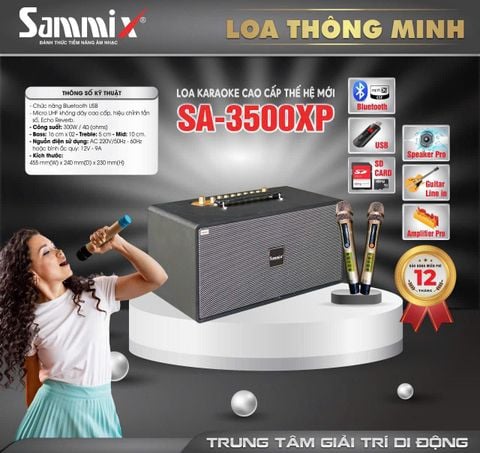 Loa Di Động Xách Tay Sammix SA-3500XP