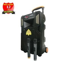 Loa kéo 3 tấc CXF GL-1203T GL-1203 2 mic không dây