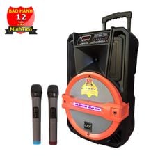 Loa kéo 3 tấc CXF GL-1202 2 mic không dây