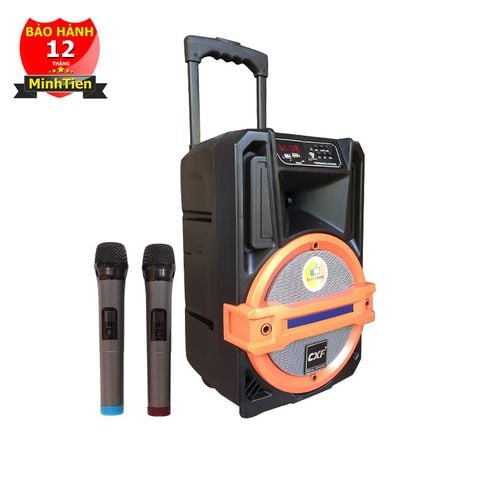 Loa kéo 2 tấc CXF GL-802 2 mic không dây