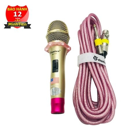 Micro hát karaoke có dây Shunison KTV SN-111