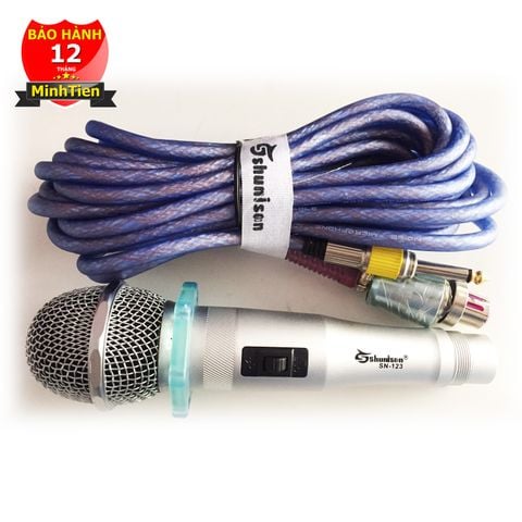 Micro hát karaoke có dây Shunison KTV 123