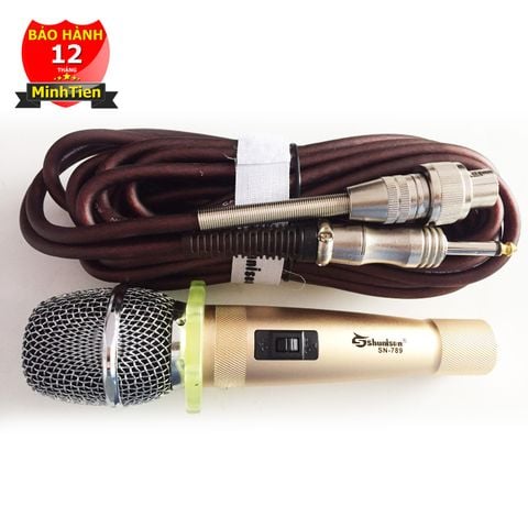 Micro hát karaoke có dây Shunison KTV sn 789