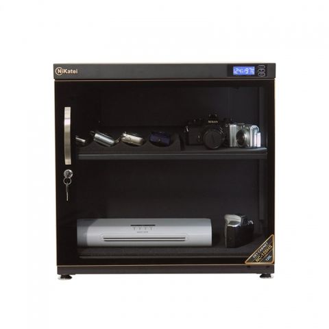 Tủ chống ẩm chuyên dụng Nikatei NC-120HS, viền nhôm mạ vàng (120 lít)