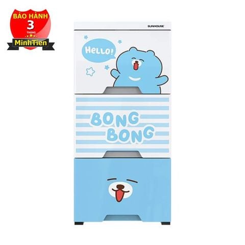 TỦ NHỰA SƠ SINH 3 NGĂN  SUNHOUSE KS CA343B3